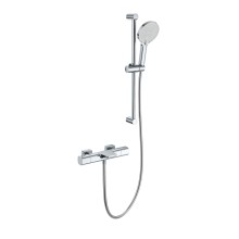 Смеситель для ванны с душевым гарнитуром и термостатом WONZON & WOGHAND, Хром (WW-C2017-A-CR)