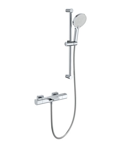 Смеситель для ванны с душевым гарнитуром и термостатом WONZON & WOGHAND, Хром (WW-C2017-A-CR)