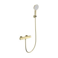 Смеситель для душа с термостатом WONZON & WOGHAND, Брашированное золото (WW-B2016-A-BG)