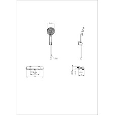 Смеситель для душа с термостатом WONZON & WOGHAND, Хром (WW-B3013-A-CR)