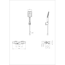 Смеситель для душа с термостатом WONZON & WOGHAND, Белый матовый (WW-B2025-A-MW)