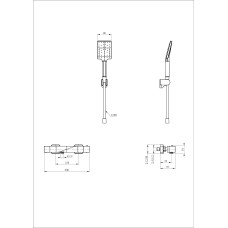 Смеситель для душа с термостатом WONZON & WOGHAND, Хром (WW-B2025-A-CR)