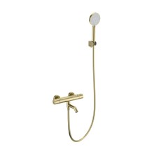 Смеситель для ванны с душем и термостатом WONZON & WOGHAND, Брашированное золото (WW-B3029-A1-BG)