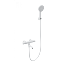 Смеситель для ванны с душем и термостатом WONZON & WOGHAND, Белый матовый (WW-B3013-A1-MW)