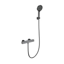 Смеситель для душа с термостатом WONZON & WOGHAND, Темный графит (WW-B2016-A-BGG)