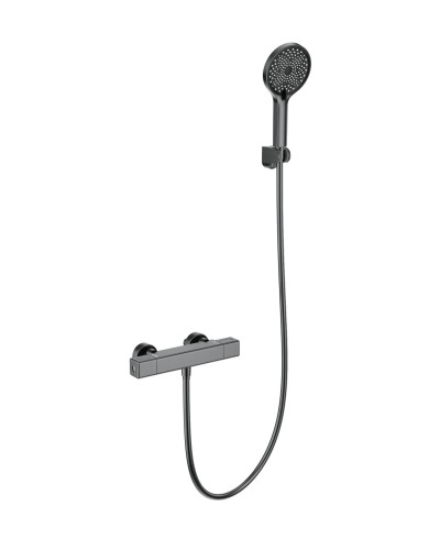 Смеситель для душа с термостатом WONZON & WOGHAND, Темный графит (WW-B2016-A-BGG)