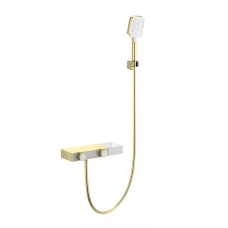 Смеситель для ванны с душем и термостатом WONZON & WOGHAND, Брашированное золото (WW-B2551-BG)