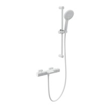 Смеситель для ванны с душевым гарнитуром и термостатом WONZON & WOGHAND, Белый матовый (WW-C2017-A-MW)