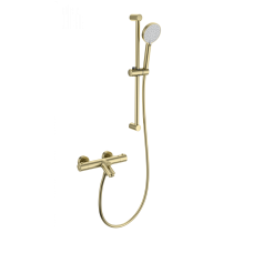 Смеситель для ванны с душем и термостатом WONZON & WOGHAND, Брашированное золото (WW-C2002-A-BG)