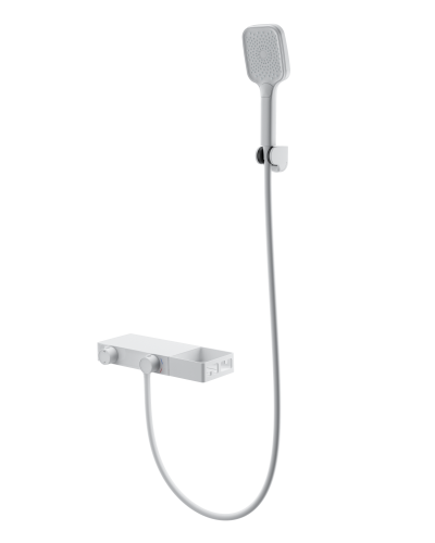 Смеситель для ванны с душем и термостатом WONZON & WOGHAND, Белый матовый (WW-B2551-MW)