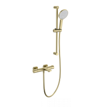 Смеситель для ванны с душем и термостатом WONZON & WOGHAND, Брашированное золото (WW-C2021-A-BG)