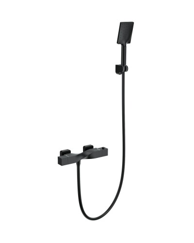 Смеситель для душа с термостатом WONZON & WOGHAND, Черный матовый (WW-B2025-A-MB)