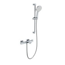 Смеситель для ванны с душевым гарнитуром и термостатом WONZON & WOGHAND, Хром (WW-C2021-A-CR)