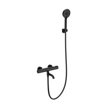 Смеситель для ванны с душем и термостатом WONZON & WOGHAND, Черный матовый (WW-B3029-A1-MB)