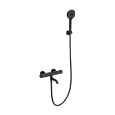 Смеситель для ванны с душем и термостатом WONZON & WOGHAND, Черный матовый (WW-B3029-A1-MB)