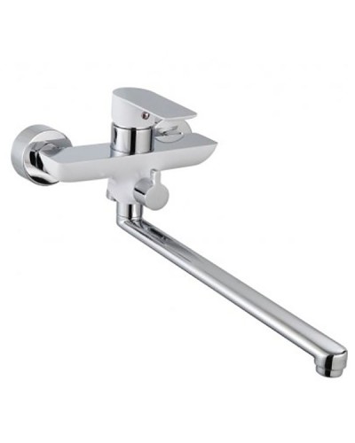 Смеситель для ванны Aquanet Arctic AF520-21СW универсальный Хром Белый