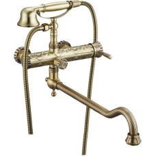 Смеситель для ванны ZorG Antic A 101WDN-BR универсальный Бронза