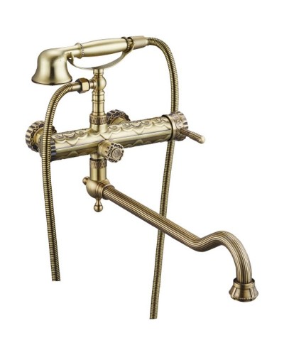 Смеситель для ванны ZorG Antic A 101WDN-BR универсальный Бронза