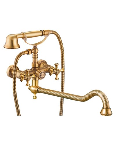 Смеситель для ванны ZorG Antic A 7001WDN-BR универсальный Бронза