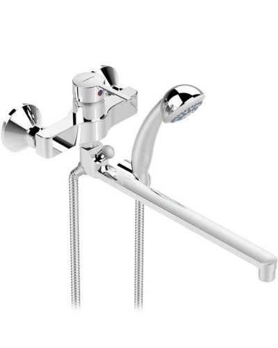 Смеситель для ванны Vidima Logik BA281AA универсальный Хром