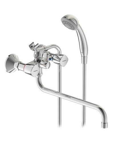 Смеситель для ванны Vidima Quadro BA346AA универсальный Хром