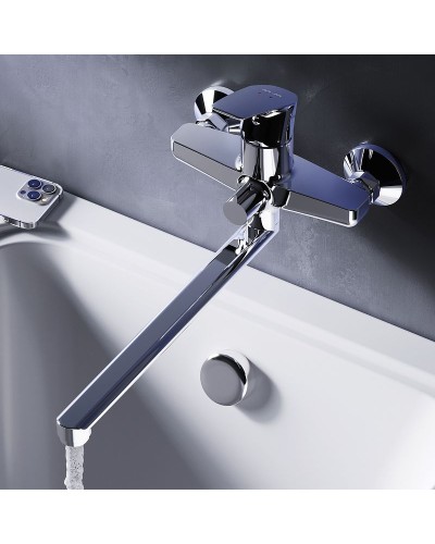 Смеситель для ванны AM.PM Gem F90A90000 универсальный Хром