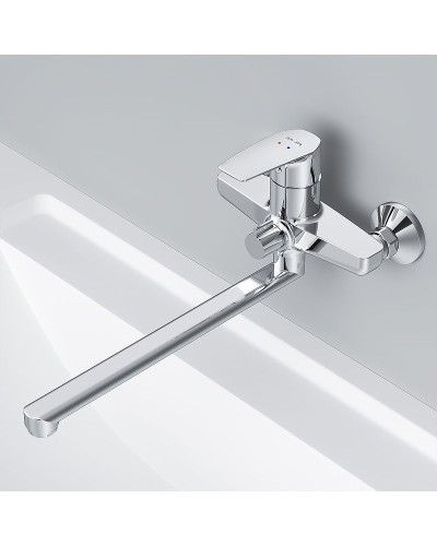 Смеситель для ванны AM.PM Gem F90A90000 универсальный Хром