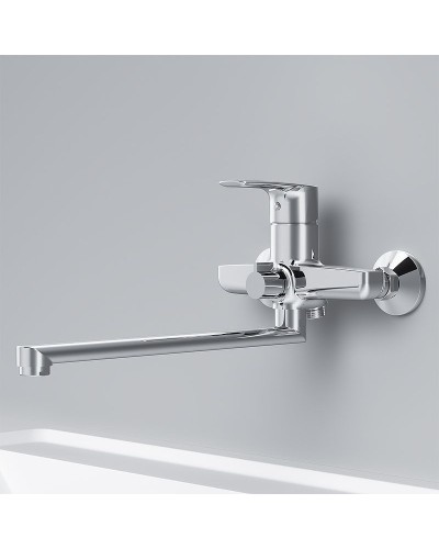 Смеситель для ванны AM.PM Gem F90A90000 универсальный Хром