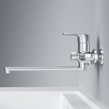 Смеситель для ванны AM.PM Gem F90A90000 универсальный Хром