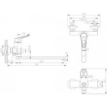 Смеситель для ванны Bravat Drop-D F648162C-LB-RUS