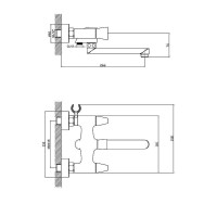 Смеситель для ванны Orange Lotos M32-211cr универсальный Хром