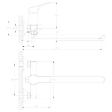 Смеситель для ванны Rossinka RS29 RS29-33
