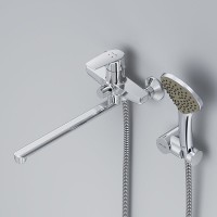 Смеситель для ванны AM.PM Gem F90A95000 универсальный Хром