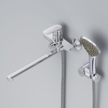 Смеситель для ванны AM.PM Gem F90A95000 универсальный Хром