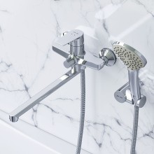 Смеситель для ванны AM.PM Gem F90A95000 универсальный Хром