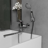 Смеситель для ванны Paini Smile 39CR112P19CAKM универсальный Хром