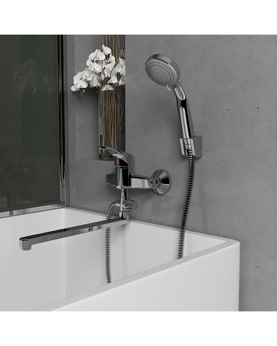 Смеситель для ванны Paini Smile 39CR112P19CAKM универсальный Хром