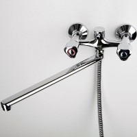 Смеситель для ванны WasserKRAFT Amper 2902L универсальный Хром