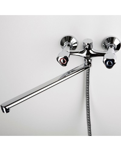 Смеситель для ванны WasserKRAFT Amper 2902L универсальный Хром