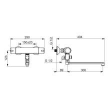 Термостат для ванны Oras Nova 7447X