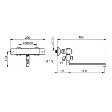 Термостат для ванны Oras Nova 7447X