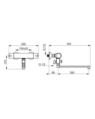 Термостат для ванны Oras Nova 7447X