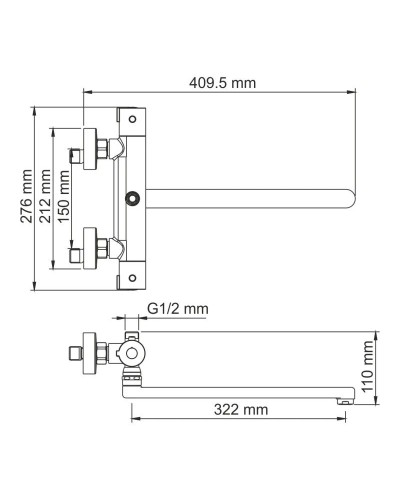 Термостат для ванны WasserKRAFT Berkel 4822L