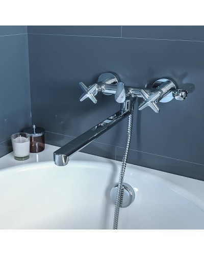 Смеситель для ванны Iddis Acros ACRSBL2i10WA универсальный Хром