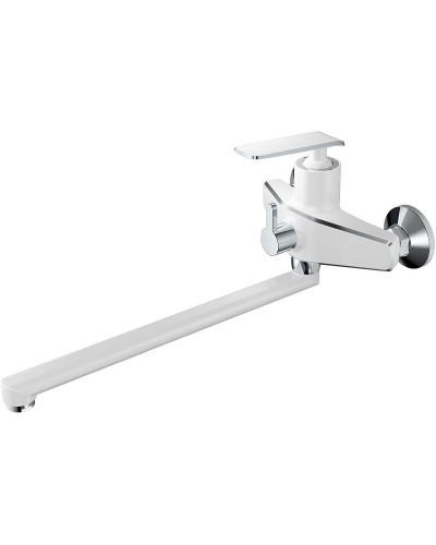 Смеситель для ванны Haiba HB22548-8 универсальный Белый Хром