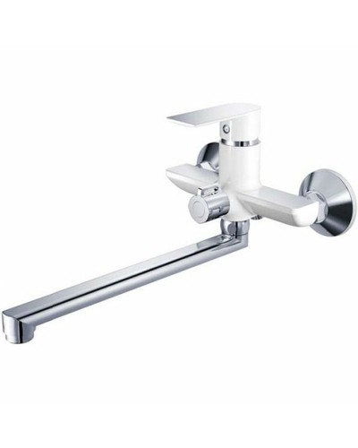 Смеситель для ванны Haiba HB22505-8 универсальный Белый Хром