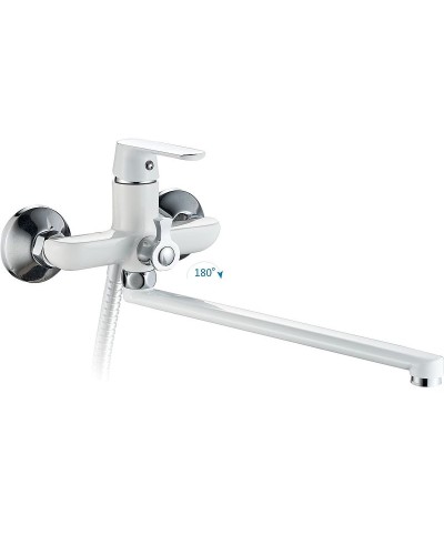 Смеситель для ванны Haiba HB22804 универсальный Белый