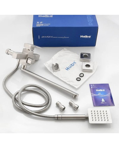 Смеситель для ванны Haiba HB22803 универсальный Нержавеющая сталь