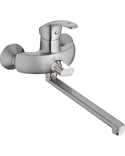 Смеситель для ванны Haiba HB2221-5 универсальный Сатин