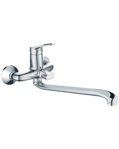 Смеситель для ванны Haiba HB2213-1 универсальный Хром матовый